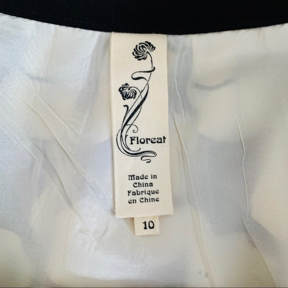 FLOREAT Anthropologie Silk Skirt Size 10 - Picture 7 of 8